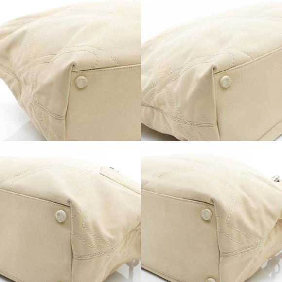 Auth Chanel Tote Bag Canvas Beige #15757C26 - Picture 13 of 14